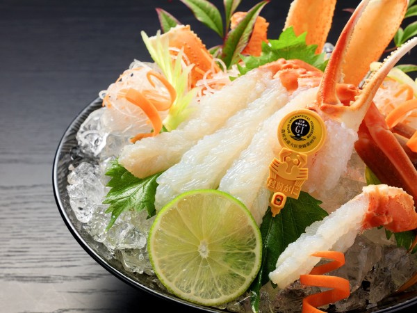 越前かにーかに刺し